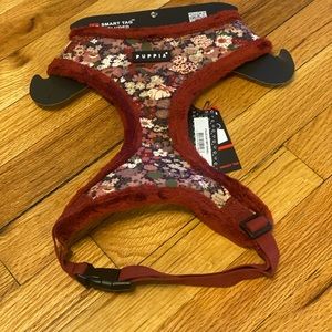 Puppia Gianni Dog Harness w/ Two matching leashes!(Wine Colored) (Sherling)